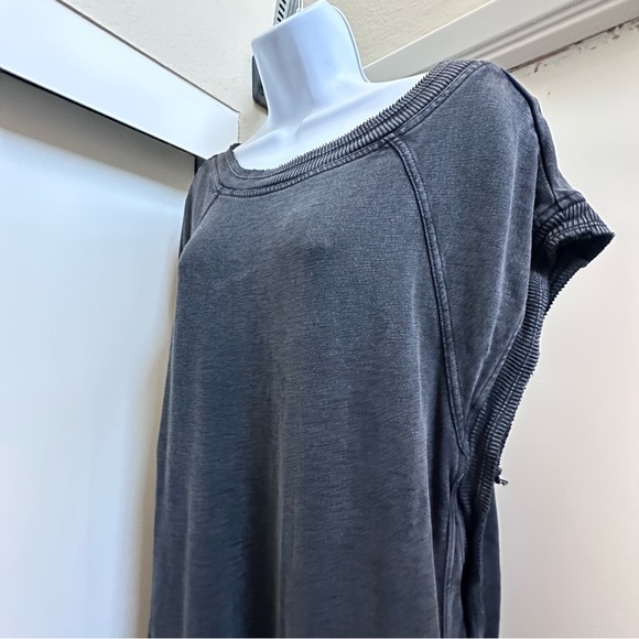 Daily Practice by Anthropologie Dory Tunic Sleeveless Washed Black Cotton Dress - Picture 6 of 11